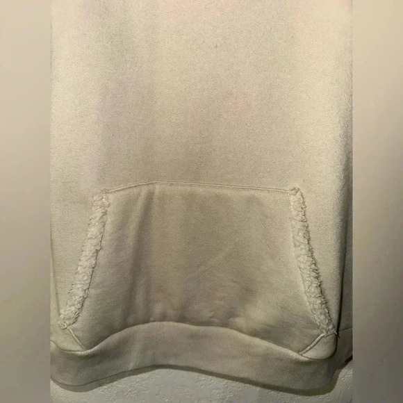 Victoria's Secret Pink Everyday Lounge Campus Pullover Hoodie Color Ivory Medium - Picture 4 of 8